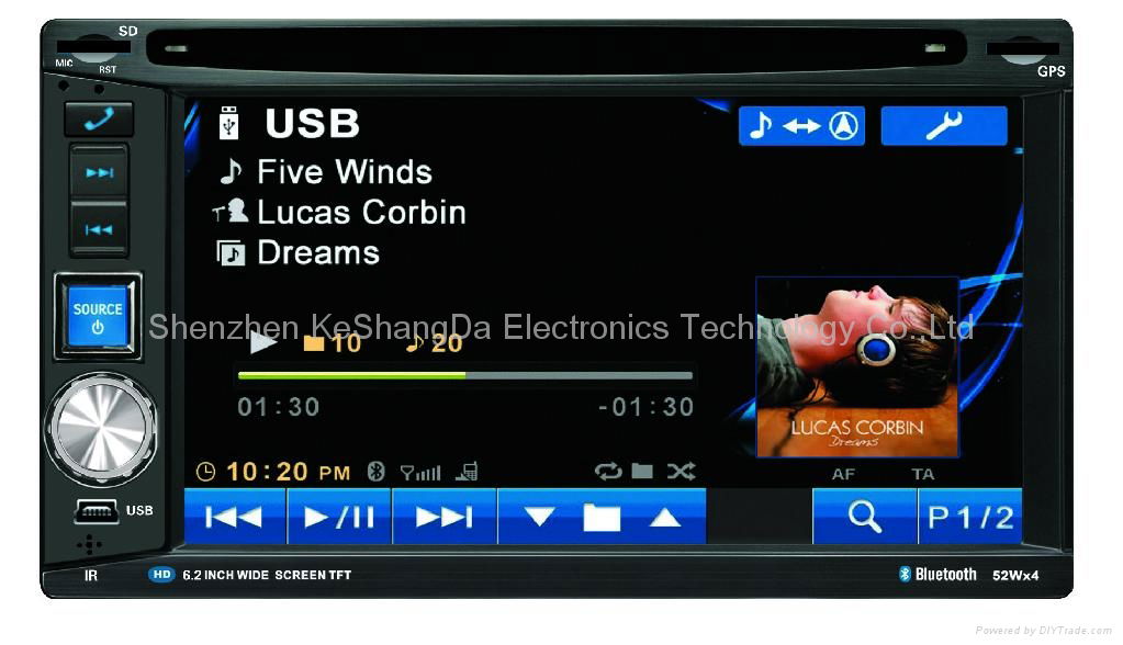 2 din universal car dvd car stereo with GPS optional 2