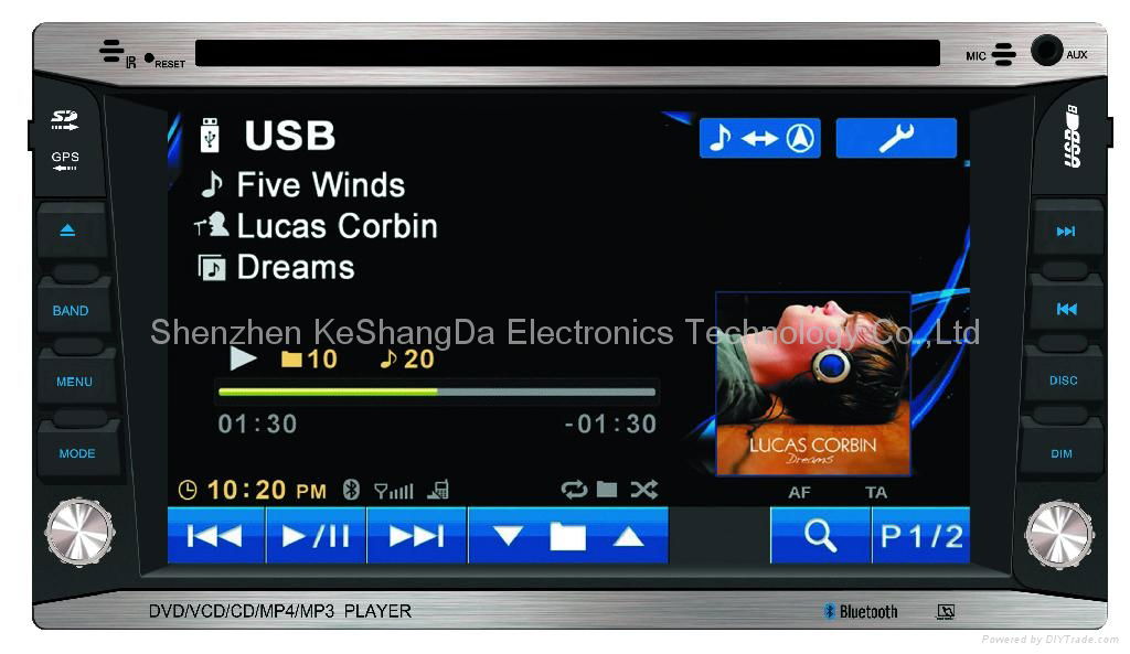 2 din universal car dvd car stereo with GPS optional 4