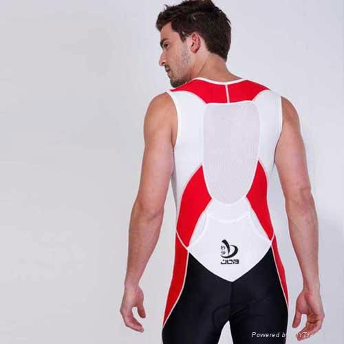 JOB Men's professional compress 1-piece Tri suit swimming suit cycling wear  5