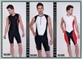 JOB moisture wicking compression swimwear Men's Comp 2-pics Tri suit Lycra 5