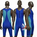 JOB professional men's 1-piece tri suit moisture wicking front zipper Lycra 1