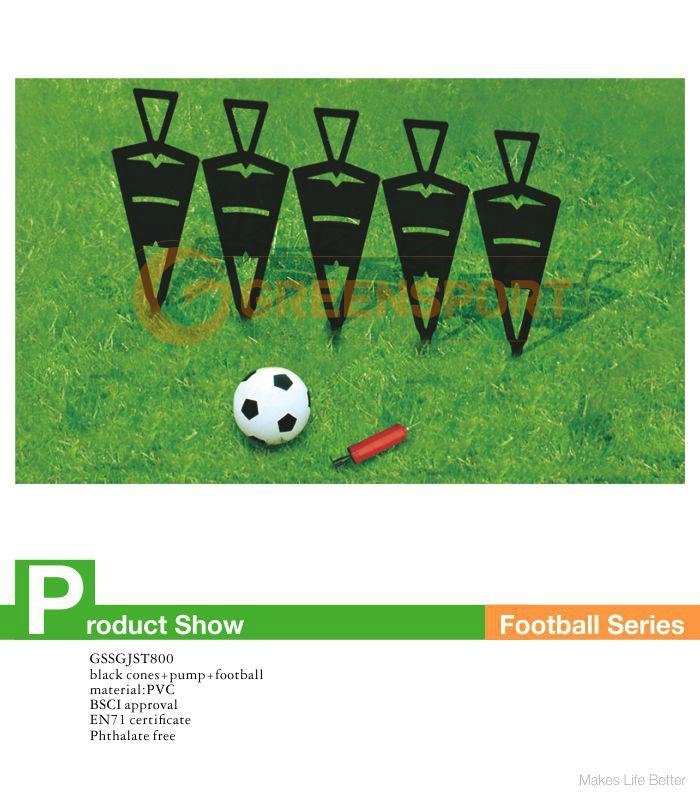  PVC Cone with football Soccer training set 2