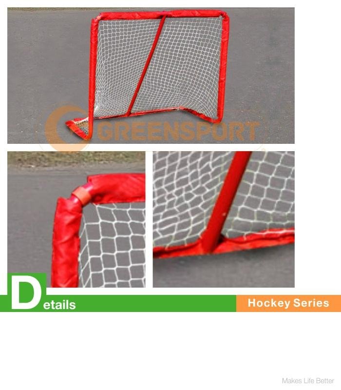 Portable Metal Sleeve Net Hockey Goal  3