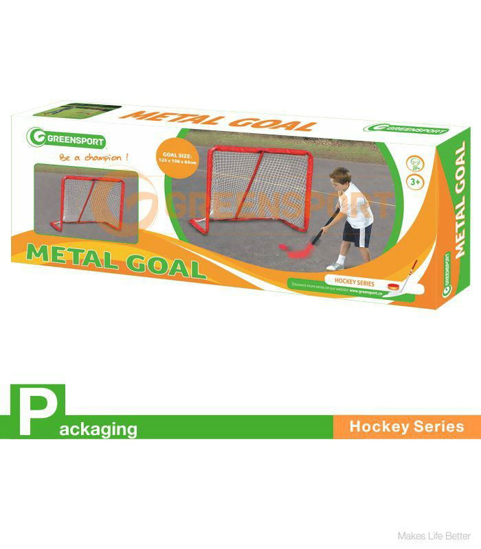 Portable Metal Sleeve Net Hockey Goal  4