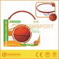 Metal basketball hoop ring with ball 1
