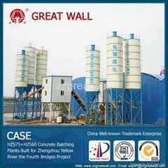 China Well-known Trademark HZS75 Concrete Batching Plant