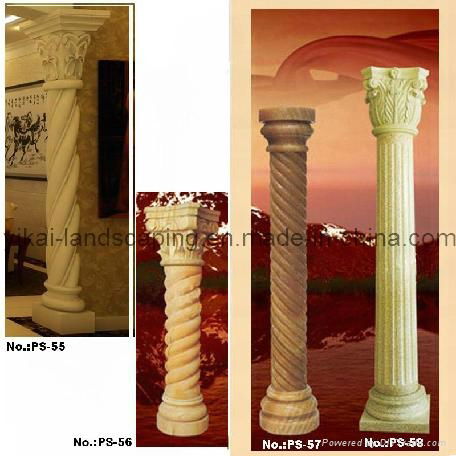 Stone Marble Pillar Granite Columns for Construction