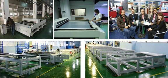 HS-F1325 the first fiber laser cutting bed with 100m/min speed in China 2