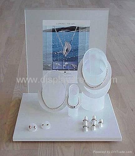 Counter Jewelry Display Set Acrylic Necklace Ring Window  Stand