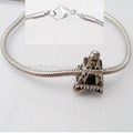 New arrival romantic Eiffel Tower charm bangle good stainless steel charm bracel