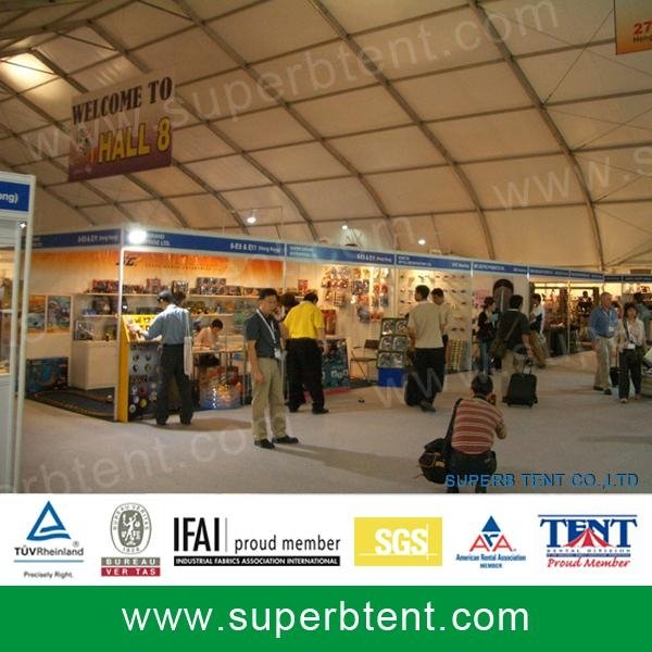 2014 outdoor big curved industrial storage tents for sale 2