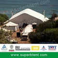 aluminum and canvas wind proof curved large beach tent 1