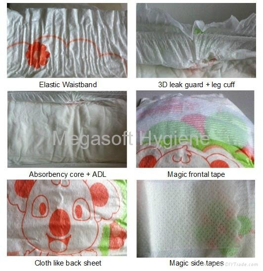 Disposable baby diaper clothlike backsheet 3