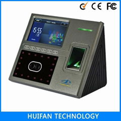 TFT Touch Screen 1200 Face Capacity Face Recognition Time Attendance 