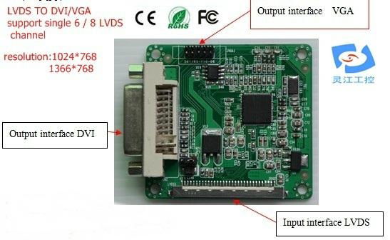  LVDS TO DVI/VGA signal converter (LDVGA01)