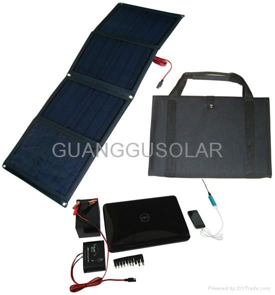 Compact 40Watt Monocrystalline Folding Solar Panel Kit