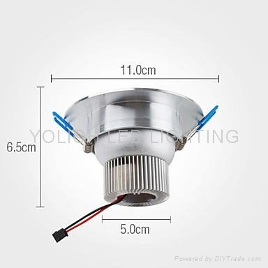 5W ceiling light with warm white cool white 2
