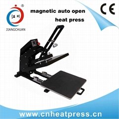 magnetic auto-open 38*38  heat press machine for t  shirt