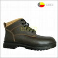 Leather safety shoes steel toe