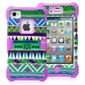 Purple Hybrid Hard Cases Cover for IPHONE 4&4s  1