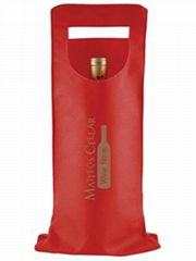 Heat sealing promotional non woven bottle bag