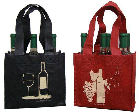 Heat sealing promotional non woven bottle bag 5