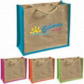 Hot stamping printing jute handbag  3