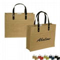 Hot stamping printing jute handbag  5