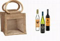 Custom logo printing jute gift bag