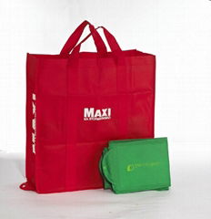 For supermarket non woven foldable shopping bag