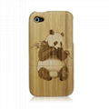 rosewood Wood Wooden Carved Hard Case Cover For iPhone 4 4S 