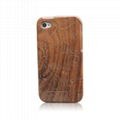 rosewood Wood Wooden Carved Hard Case Cover For iPhone 4 4S  4