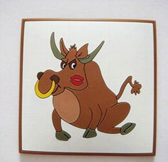 bull cup mat