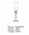 stem decorated wine glass 1