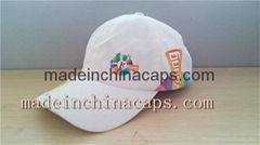 sales white color promotion baseball cap 