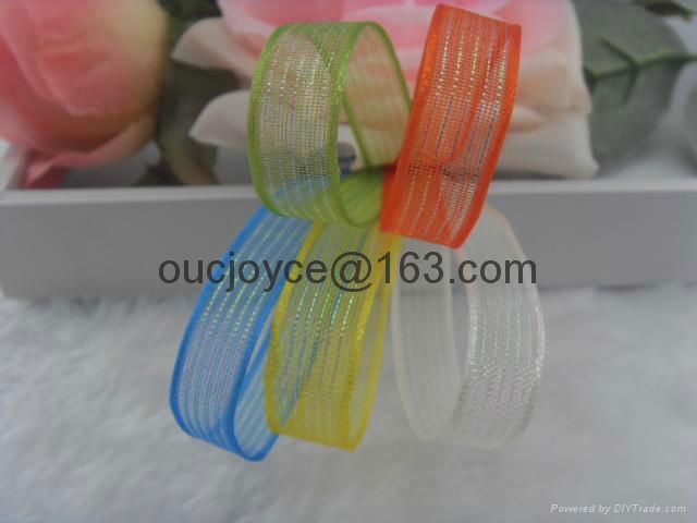 Color weaved Organza Ribbon 5