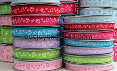 Printed grosgrain ribbon