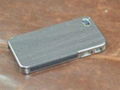 iphone4蘋果高檔樹皮紋貼皮手機保護套保護殼 1