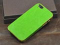iphone4~5苹果高档包边皮纹贴皮手机保护套保护壳 5