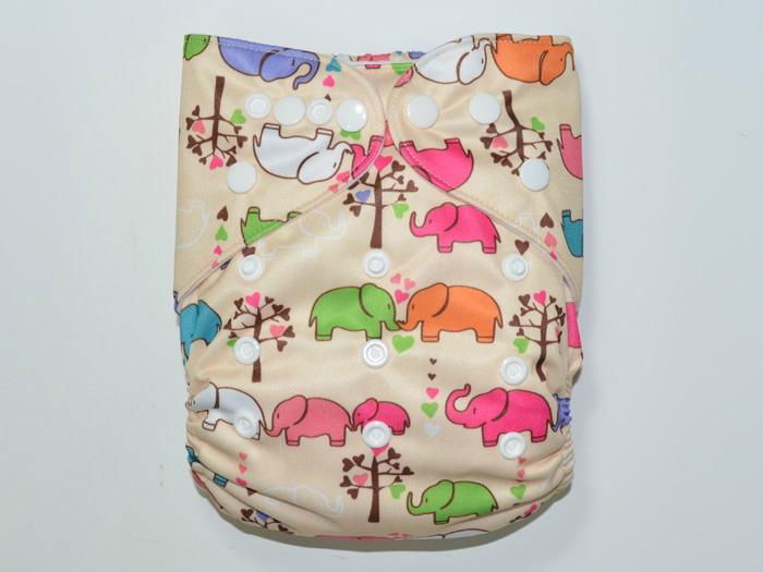 Various Colors and Cute Patterns Reusable Cloth Babies Diapers Nappies 2