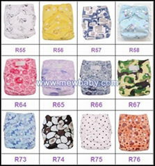 New Printing Breathable Minky Cloth Diapers With Inserts