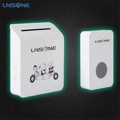 Wireless Door bell with LED Light Design and Ding Dong sound music door bell 