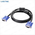 High speed Black 15pin VGA to 3rca cable for HDTV / computer 3