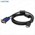 High speed Black 15pin VGA to 3rca cable for HDTV / computer 4