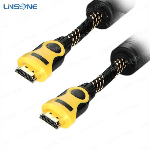 Black Single color Hdmi cable 1.4 for HDTV 3