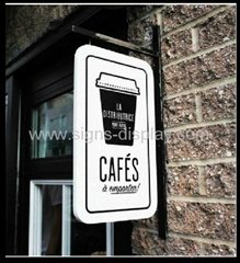 High quality Outdoor LED Illuminated Light Box for coffee shop or bar