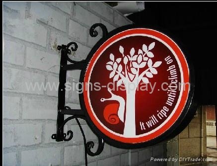 High quality Outdoor LED Illuminated Light Box for coffee shop or bar 2
