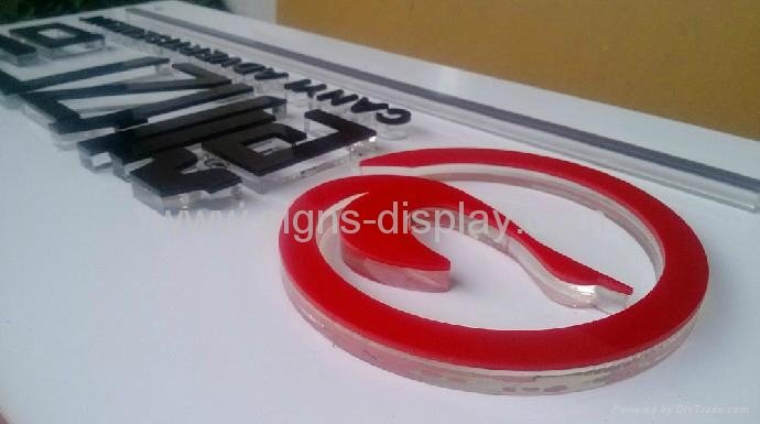 Acrylic signs crystal Letters logo board advetising signs 5