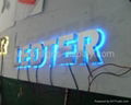  outdoor&indoor advertising signs stainless steel backlit alphabet letter 2