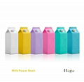 cute milk shape 10400mah External usb